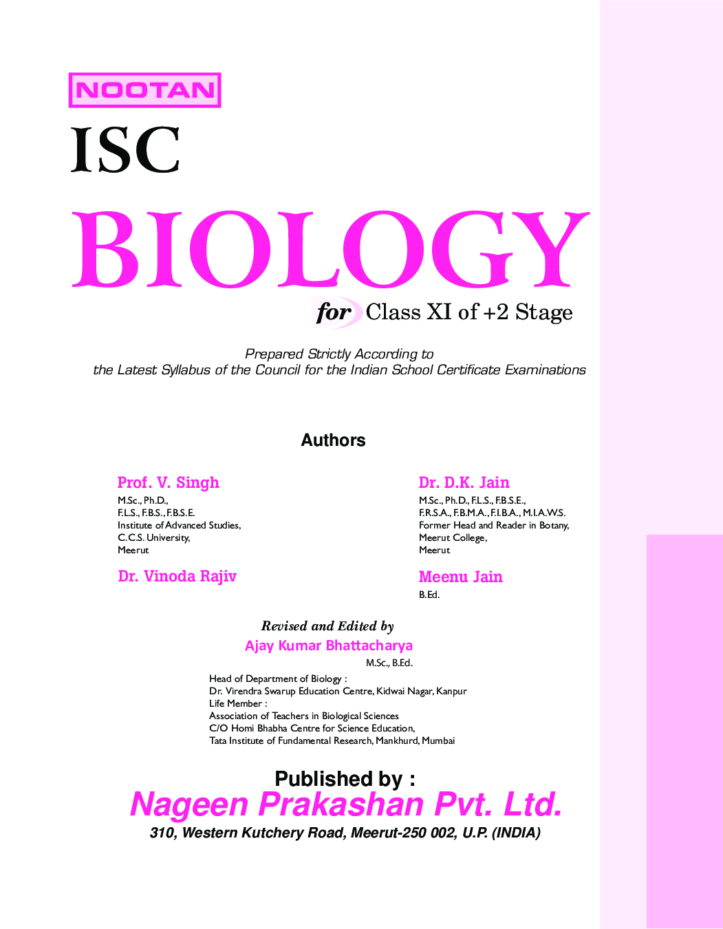 ISC Biology For Class - XI - Page 2