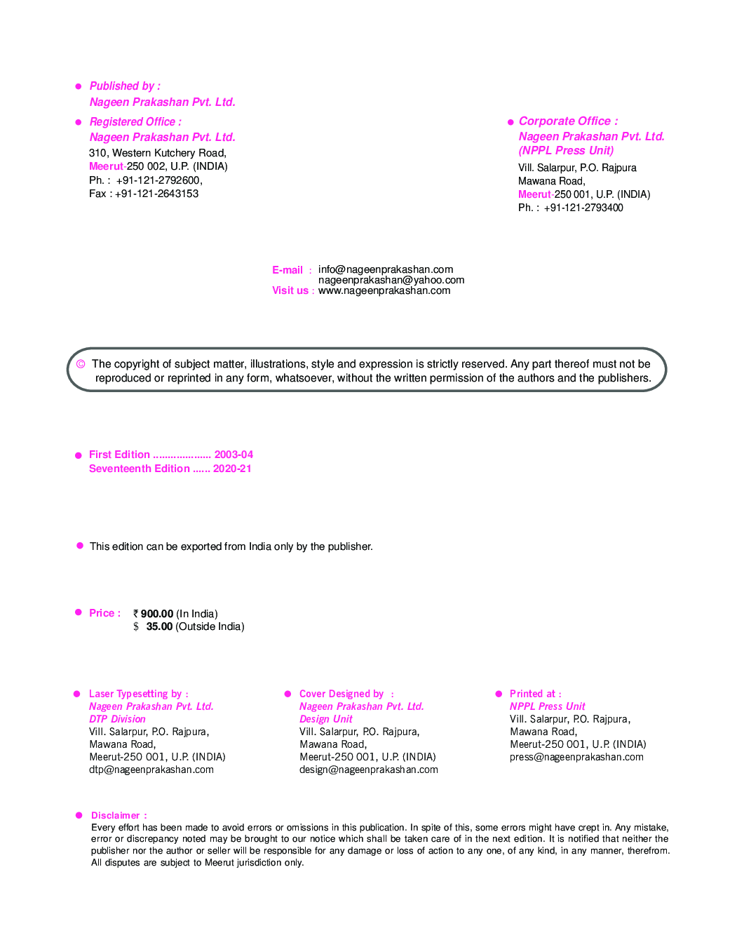 ISC Biology For Class - XI - Page 3