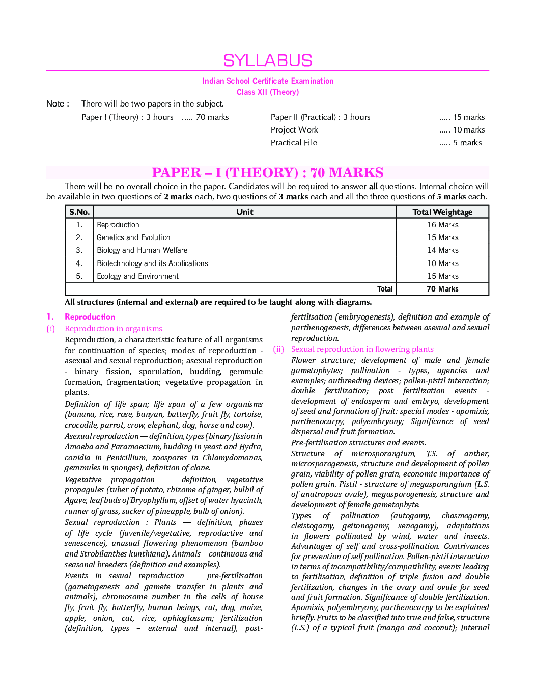 ISC Biology For Class - XII - Page 5