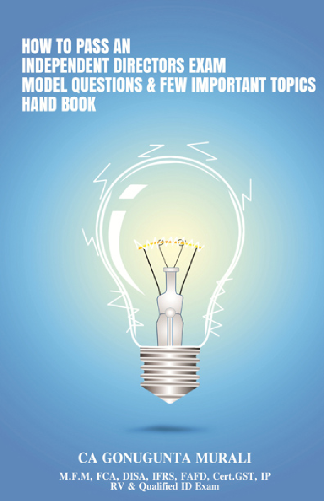 How To Pass An Independent Directors Exam Easily Model Questions & Important Exam Topics Hand Book - Page 1