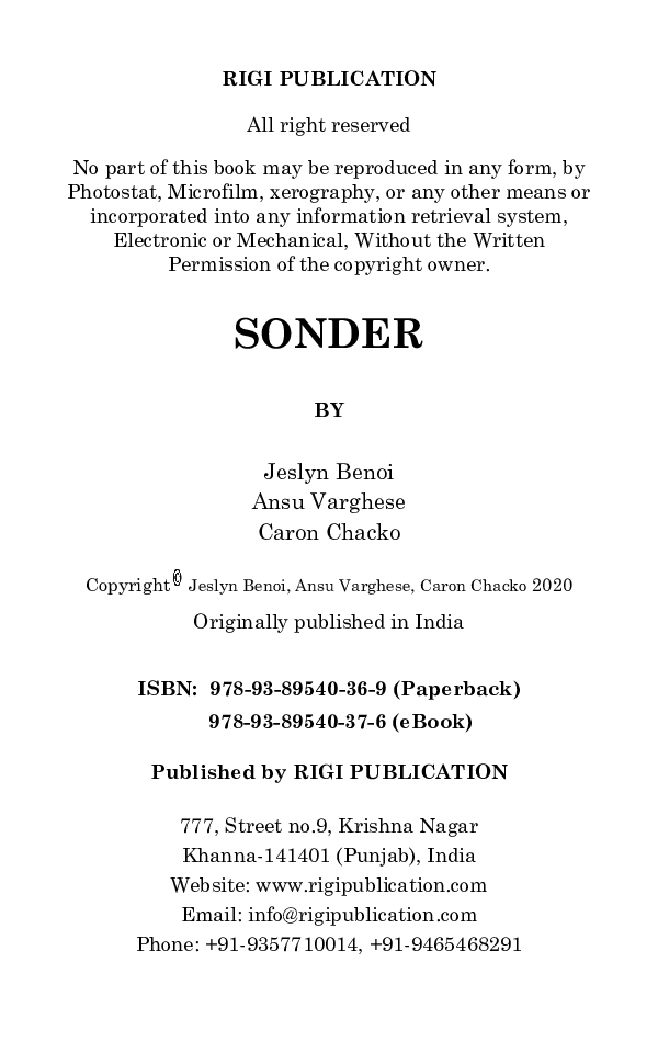 Sonder - A Chronicle Of Hope - Page 3