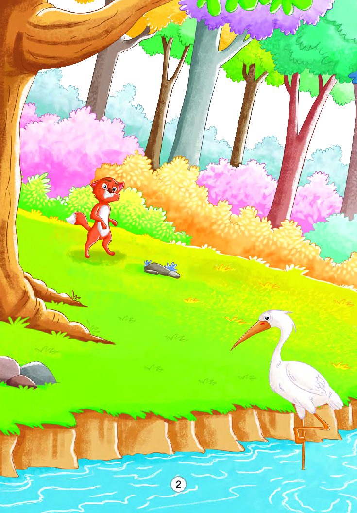 The Cunning Fox And The Wise Crane For Class III - Page 4