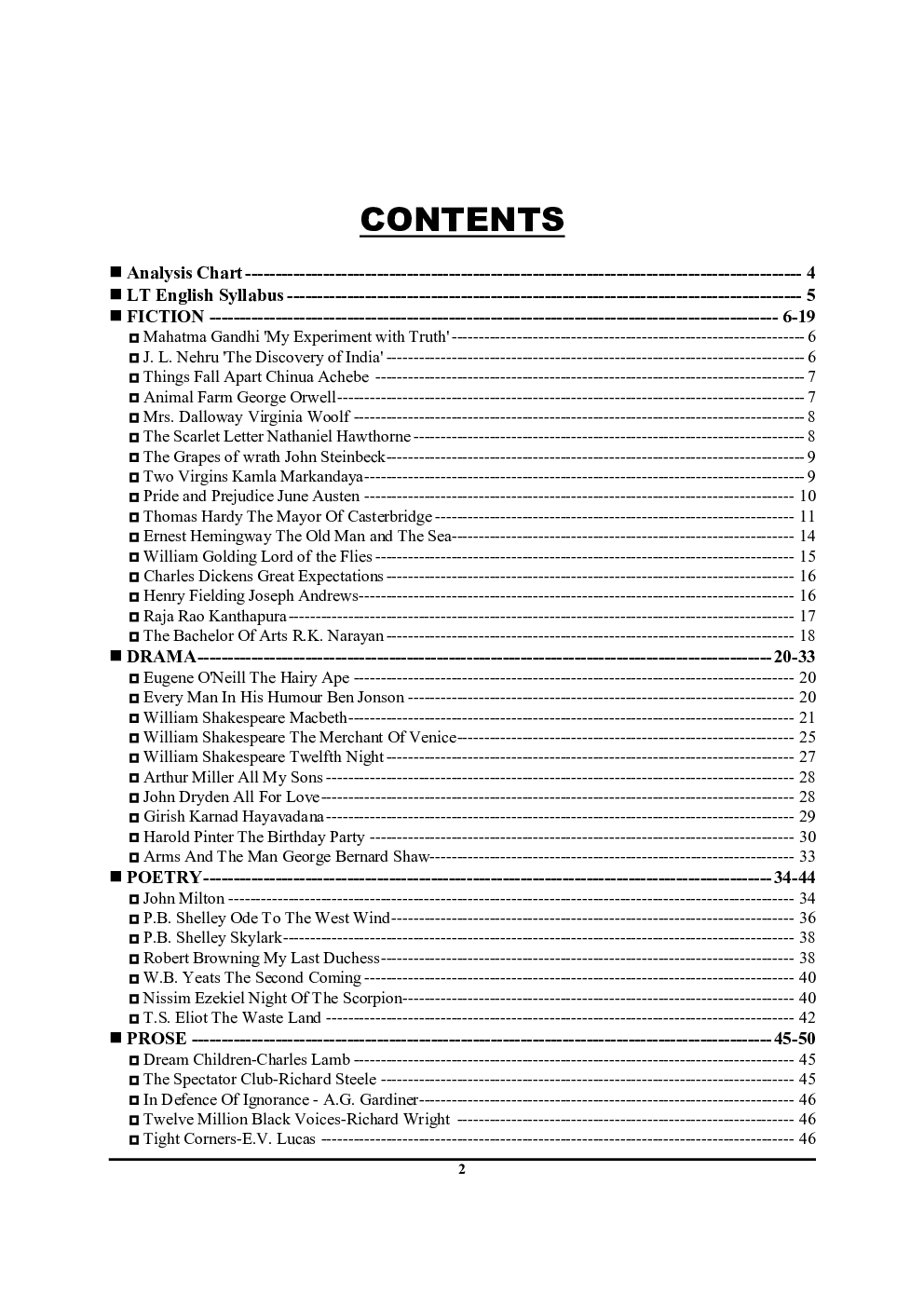 LT भर्ती परीक्षा English अध्यायवार परीक्षा ज्ञान कोश - Page 3