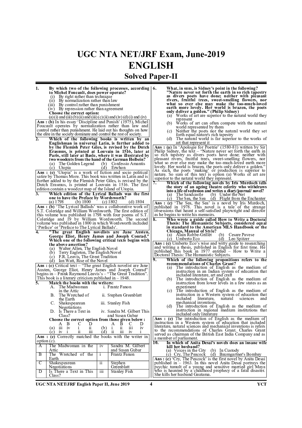 NTA UGC-NET/JRF English अध्यायवार परीक्षा ज्ञान कोश - Page 5