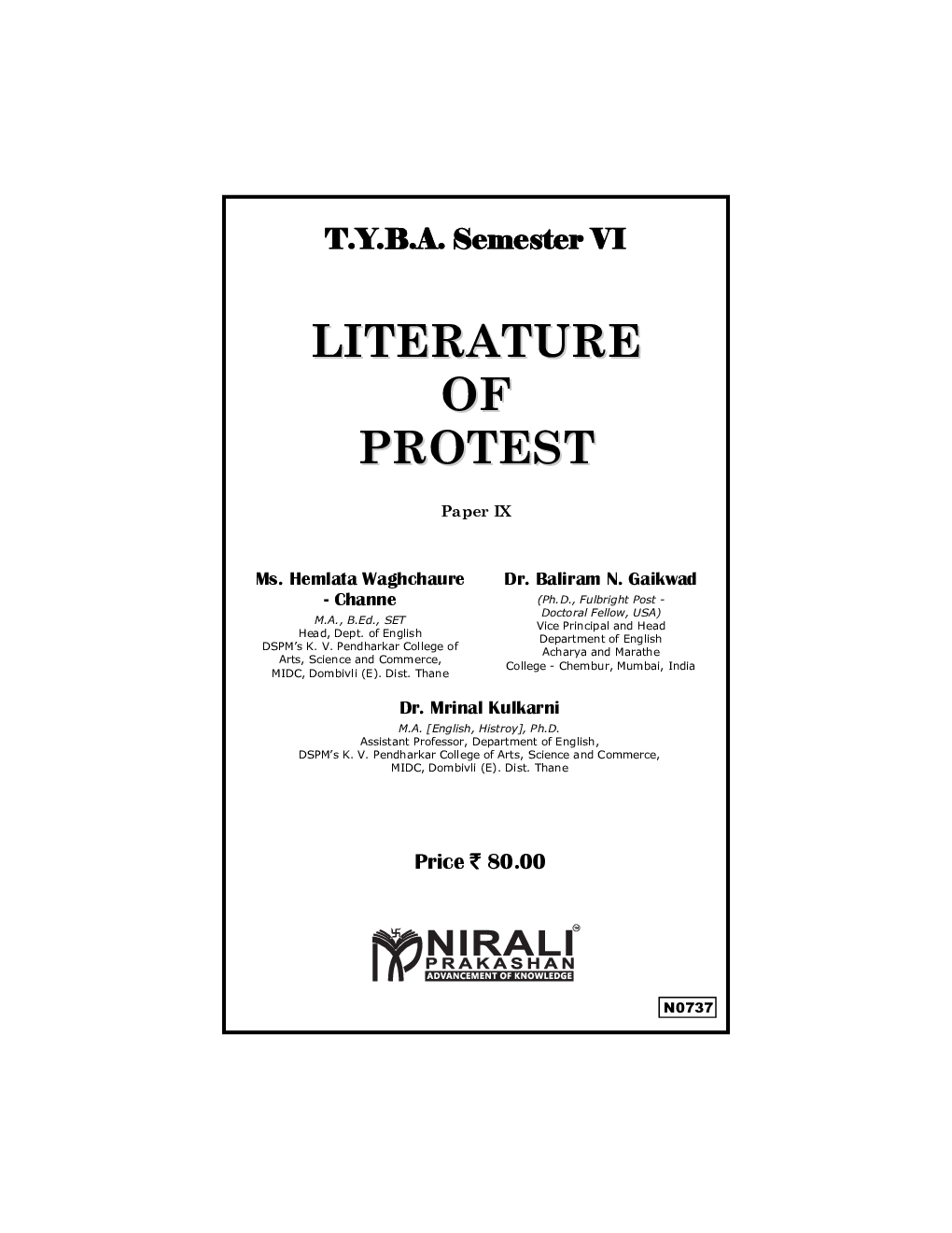 English : Literature Of Protest - Page 2
