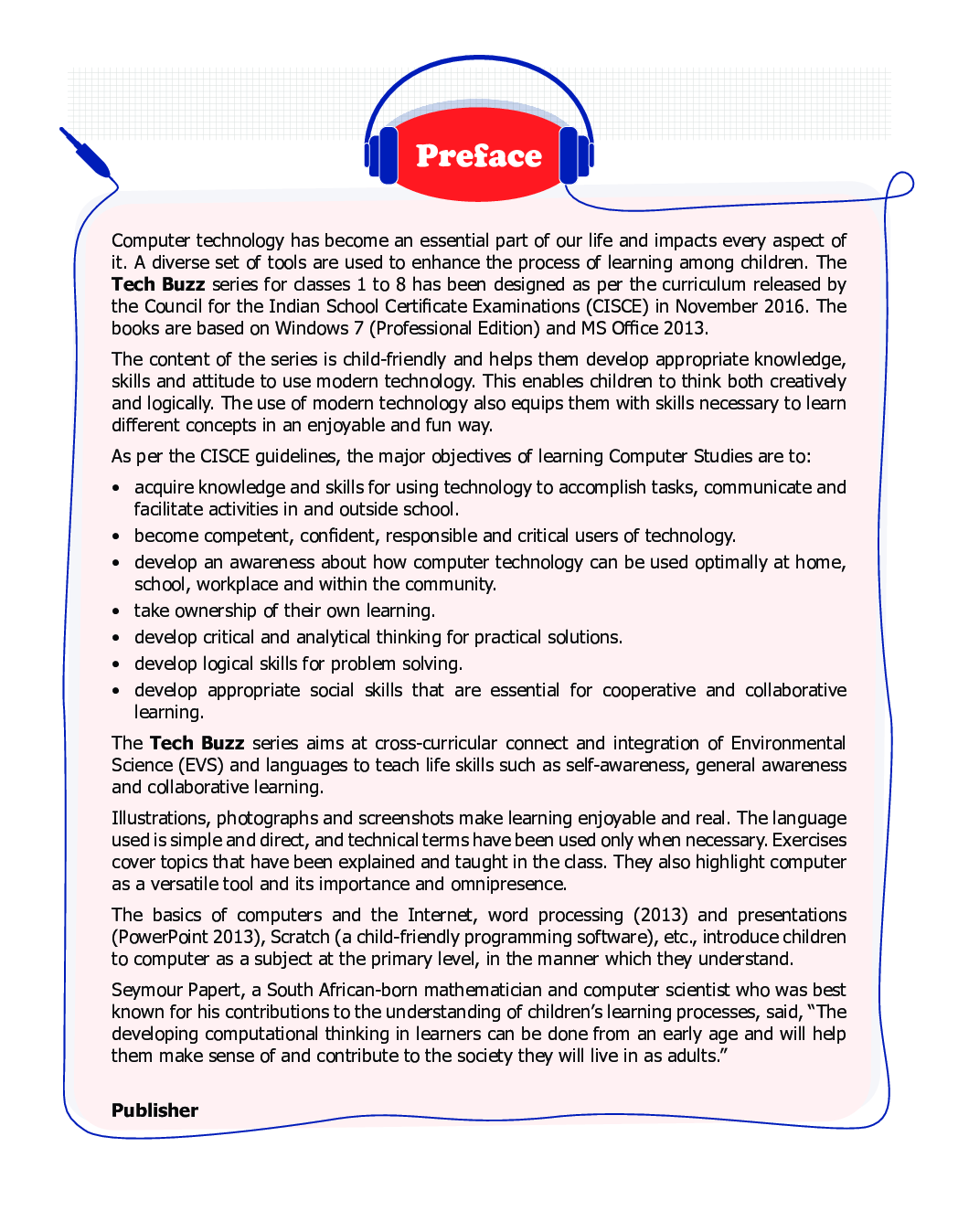 ICSE Computer Studies Tech Buzz For Class - I - Page 4