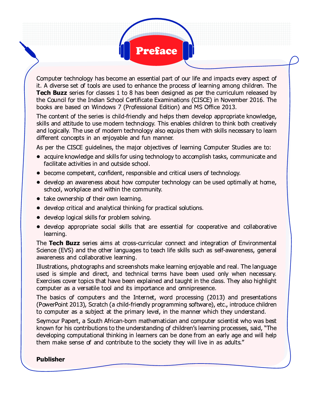 ICSE Computer Studies Tech Buzz For Class - III - Page 4