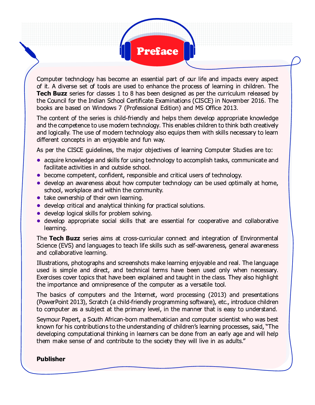 ICSE Computer Studies Tech Buzz For Class - IV - Page 4
