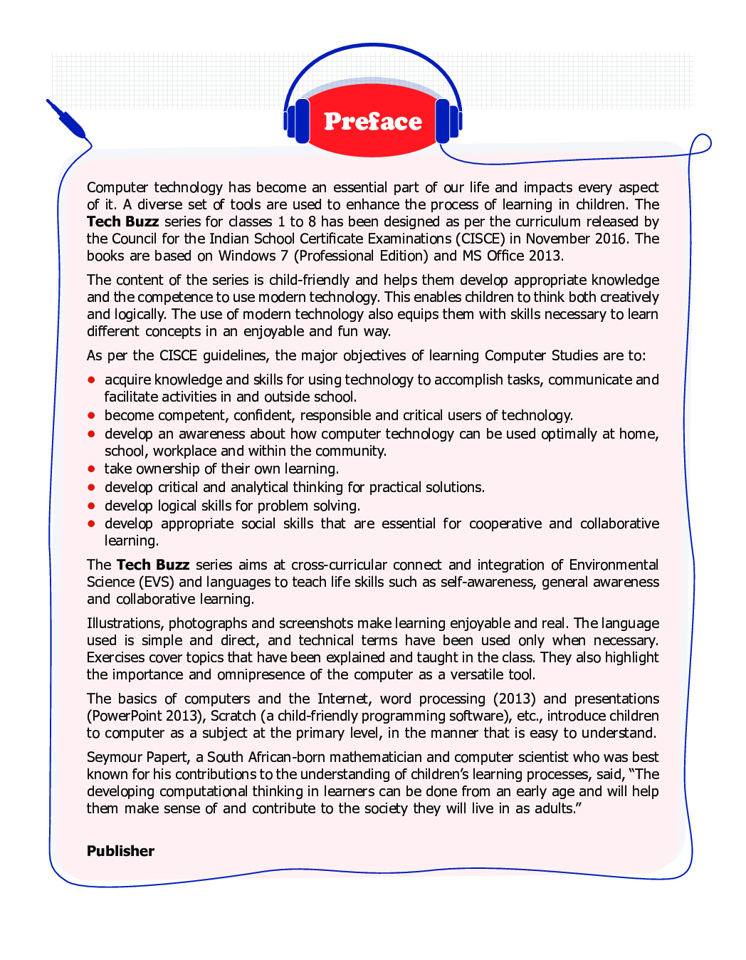 ICSE Computer Studies Tech Buzz For Class - V - Page 4