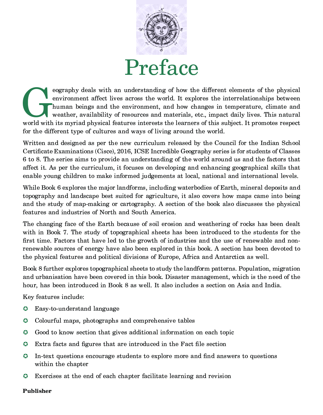 ICSE Incredible Geography For Class - VI - Page 4
