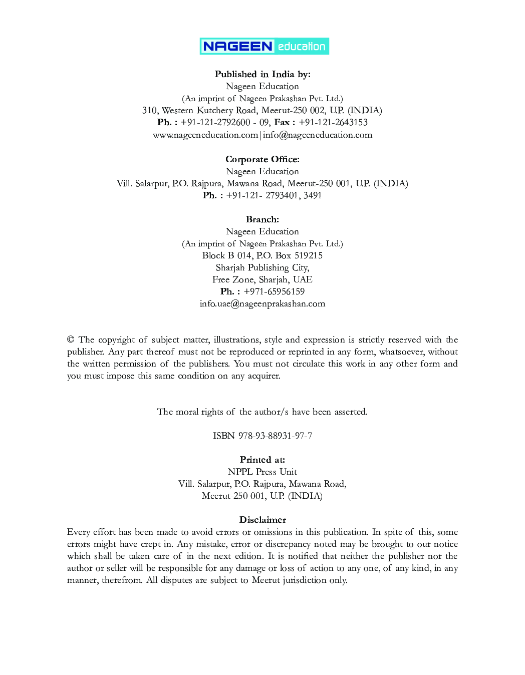 ICSE Incredible Geography For Class - VII - Page 3
