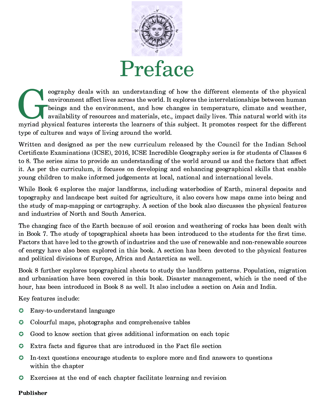 ICSE Incredible Geography For Class - VIII - Page 4