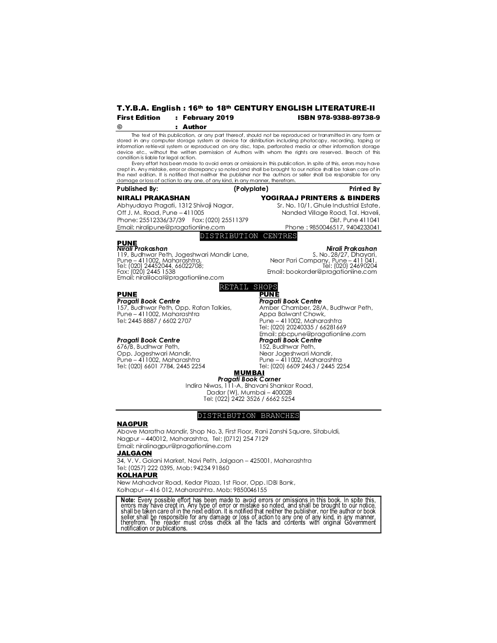 16th to 18th Century English Literature-II - Page 3