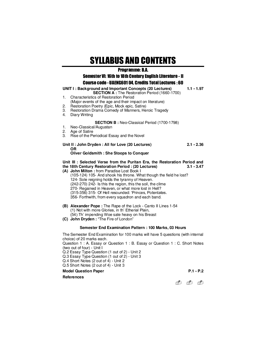 16th to 18th Century English Literature-II - Page 5