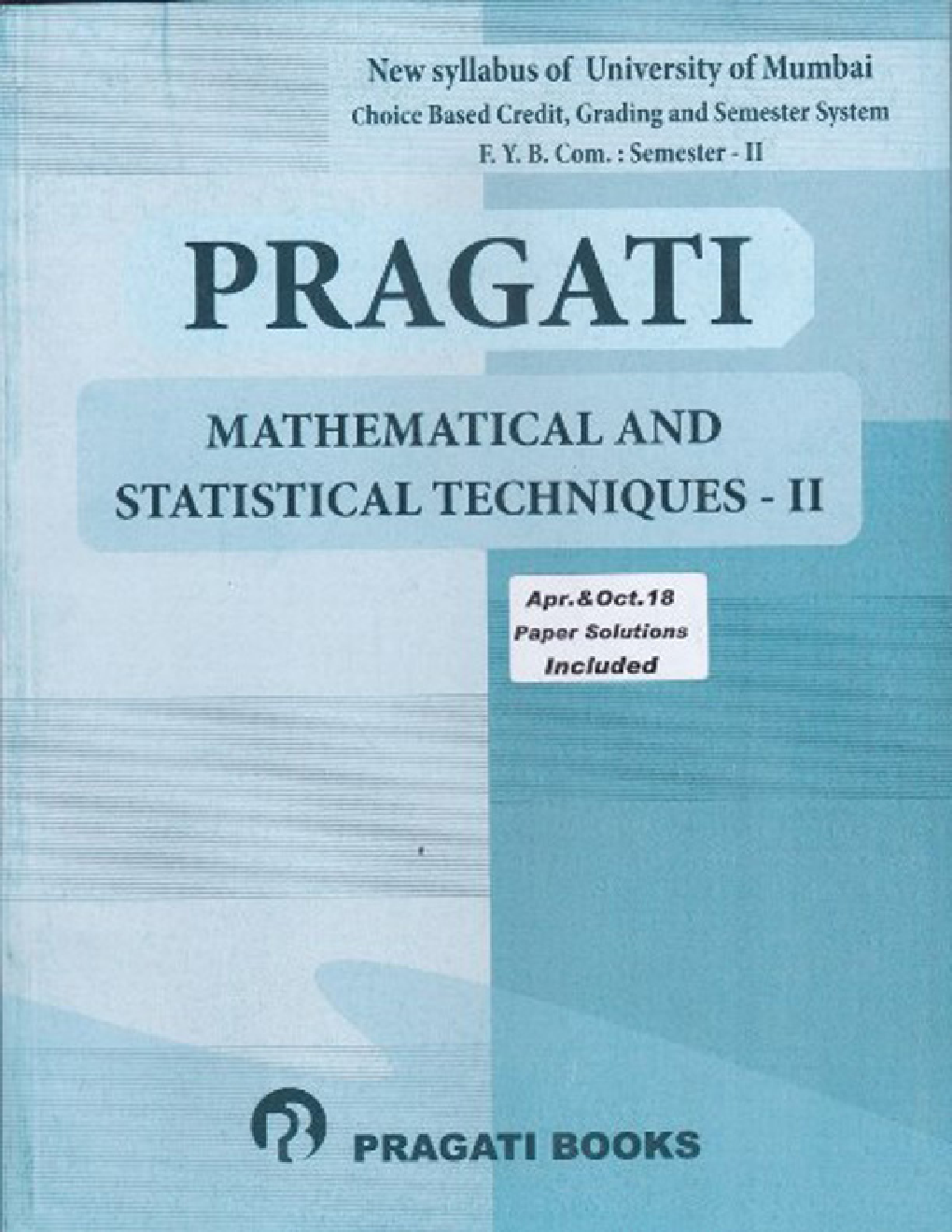 Mathematical And Statistical Techniques II - Page 1