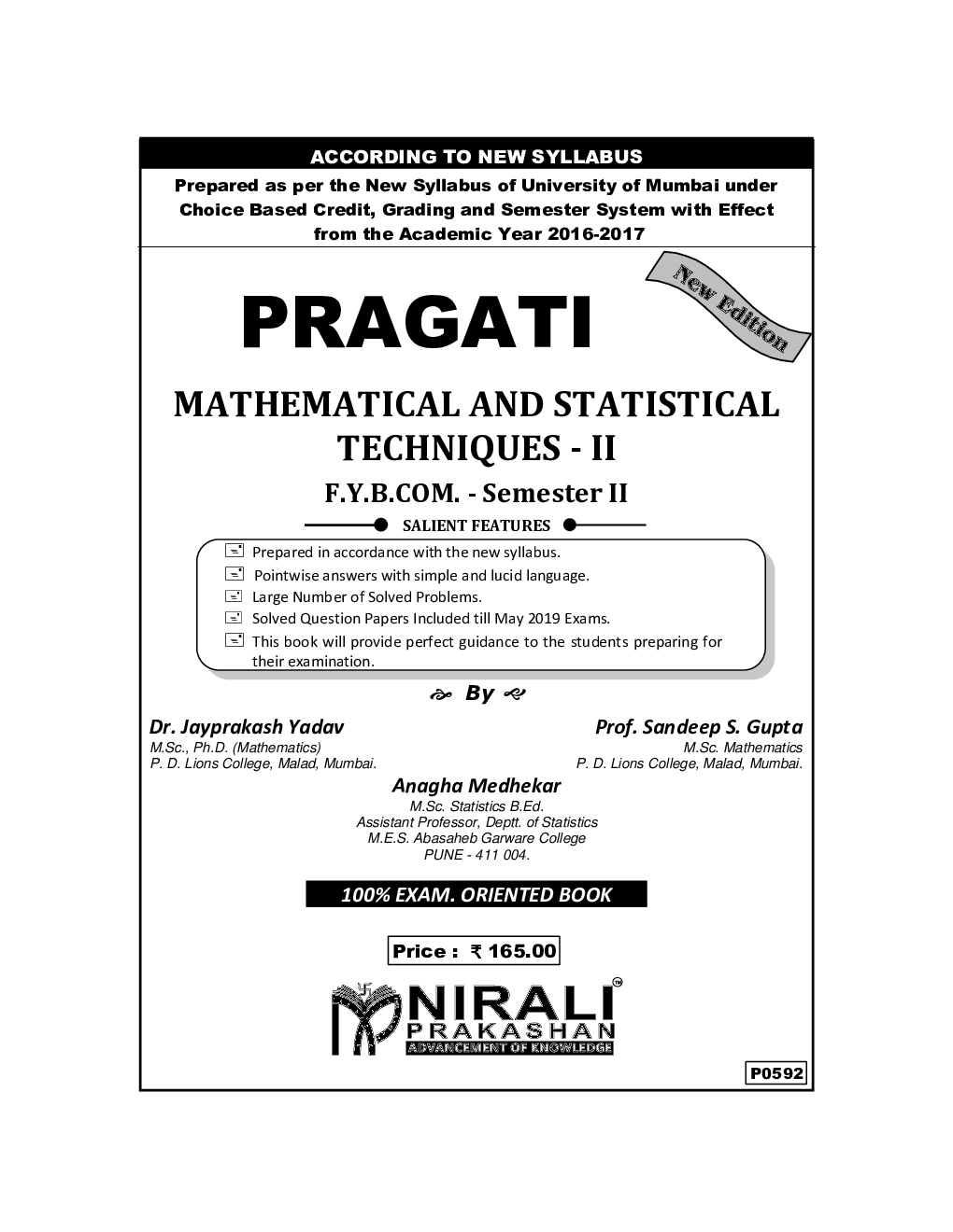 Mathematical And Statistical Techniques II - Page 2