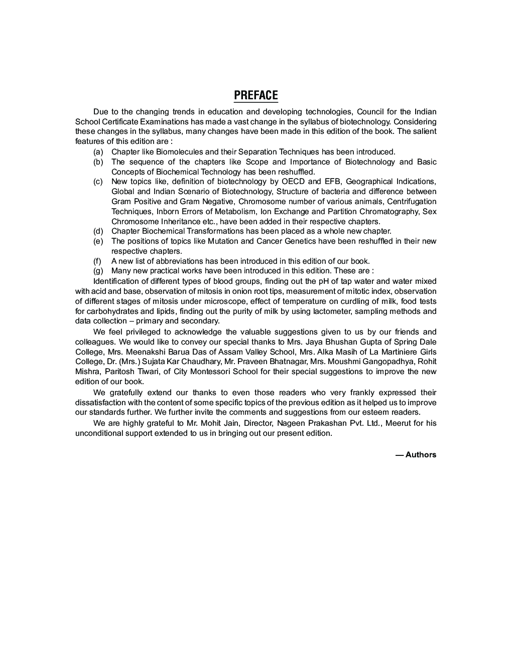 ISC Biotechnology For Class - XI - Page 4