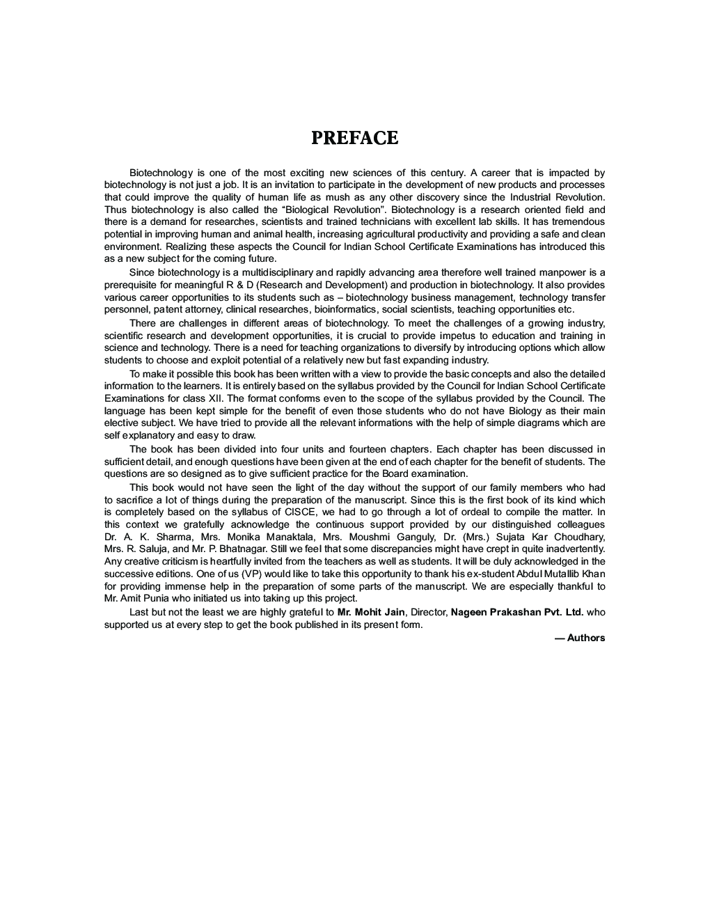 ISC Biotechnology For Class - XII - Page 5