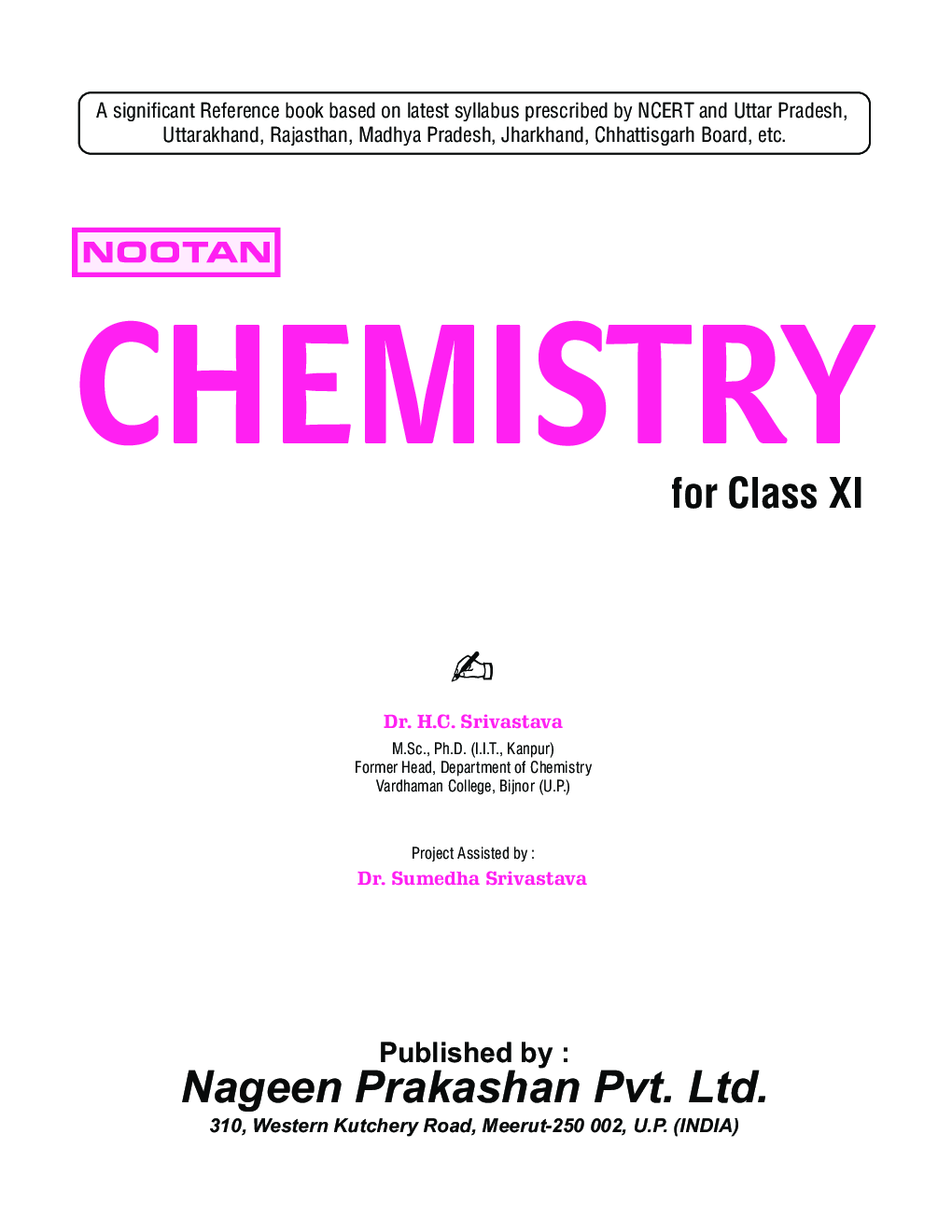 UP Board Chemistry For Class - XI - Page 3