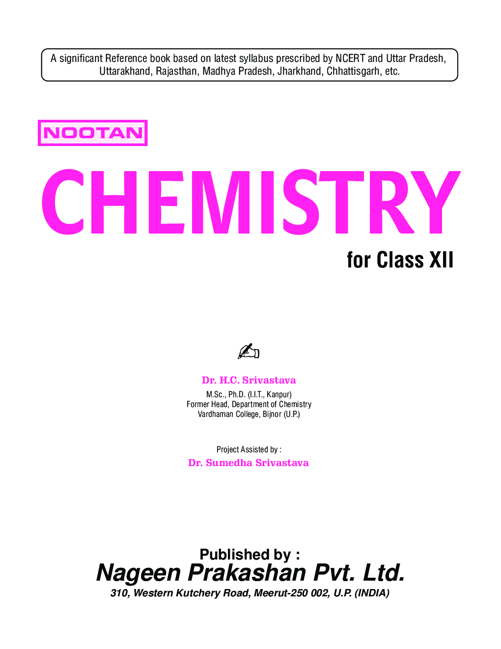 UP Board Chemistry For Class - XII - Page 4