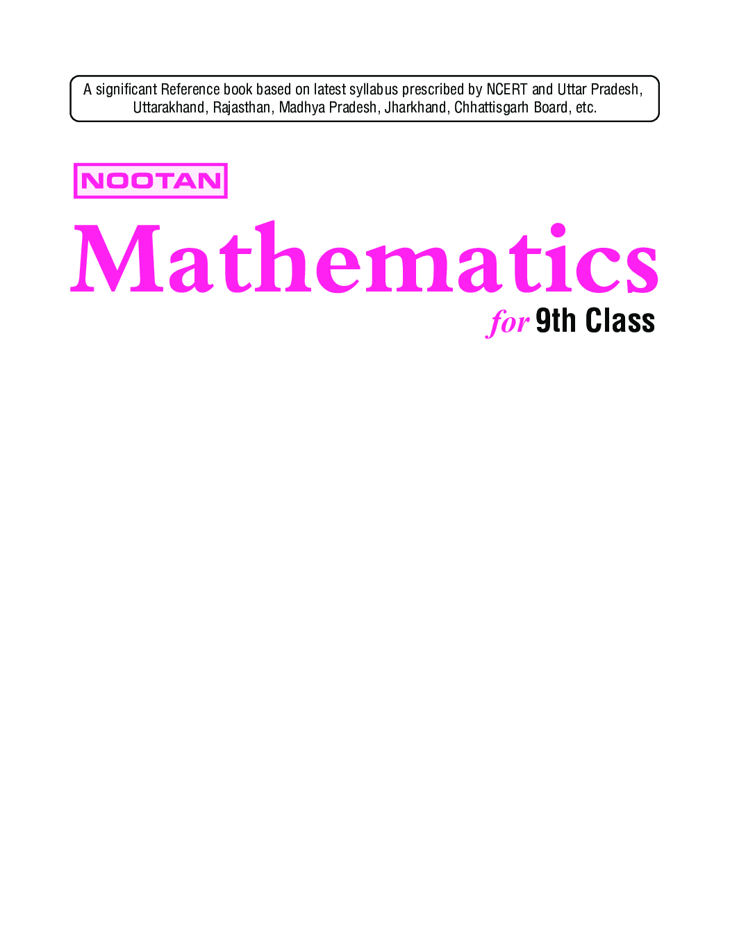 UP Board Mathematics For Class - IX - Page 2