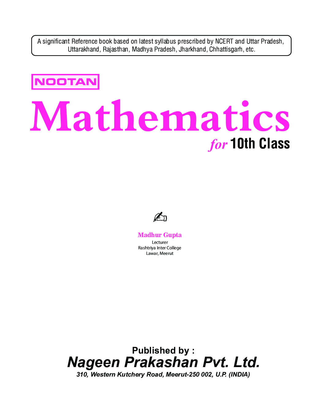 UP Board Mathematics For Class - X - Page 4