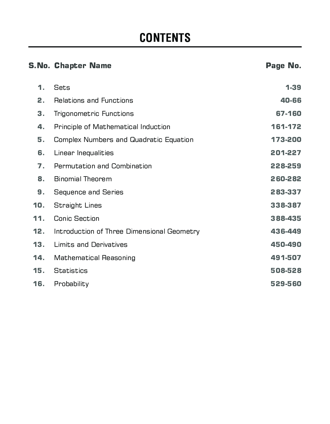 UP Board Mathematics For Class - XI - Page 5