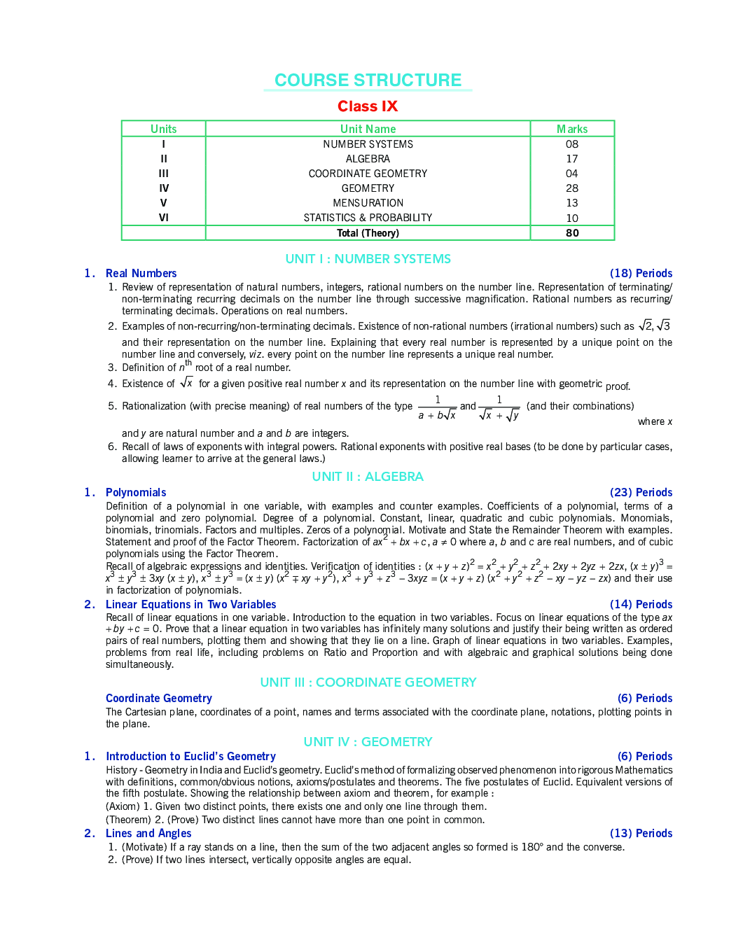 CBSE Mathematics For Class - IX - Page 5