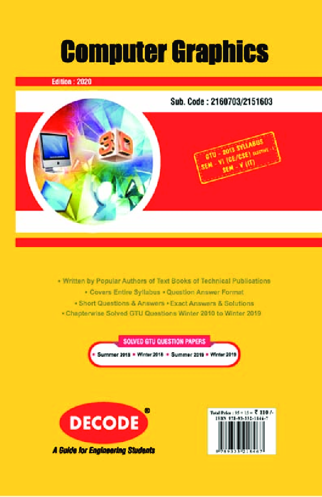 Download DECODE GTU University Computer Graphics PDF Online 2021