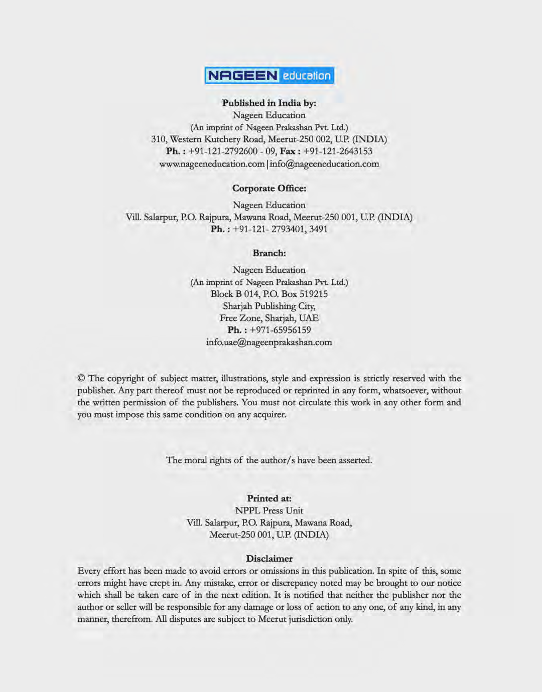 ICSE Mathematics For Class - V - Page 3