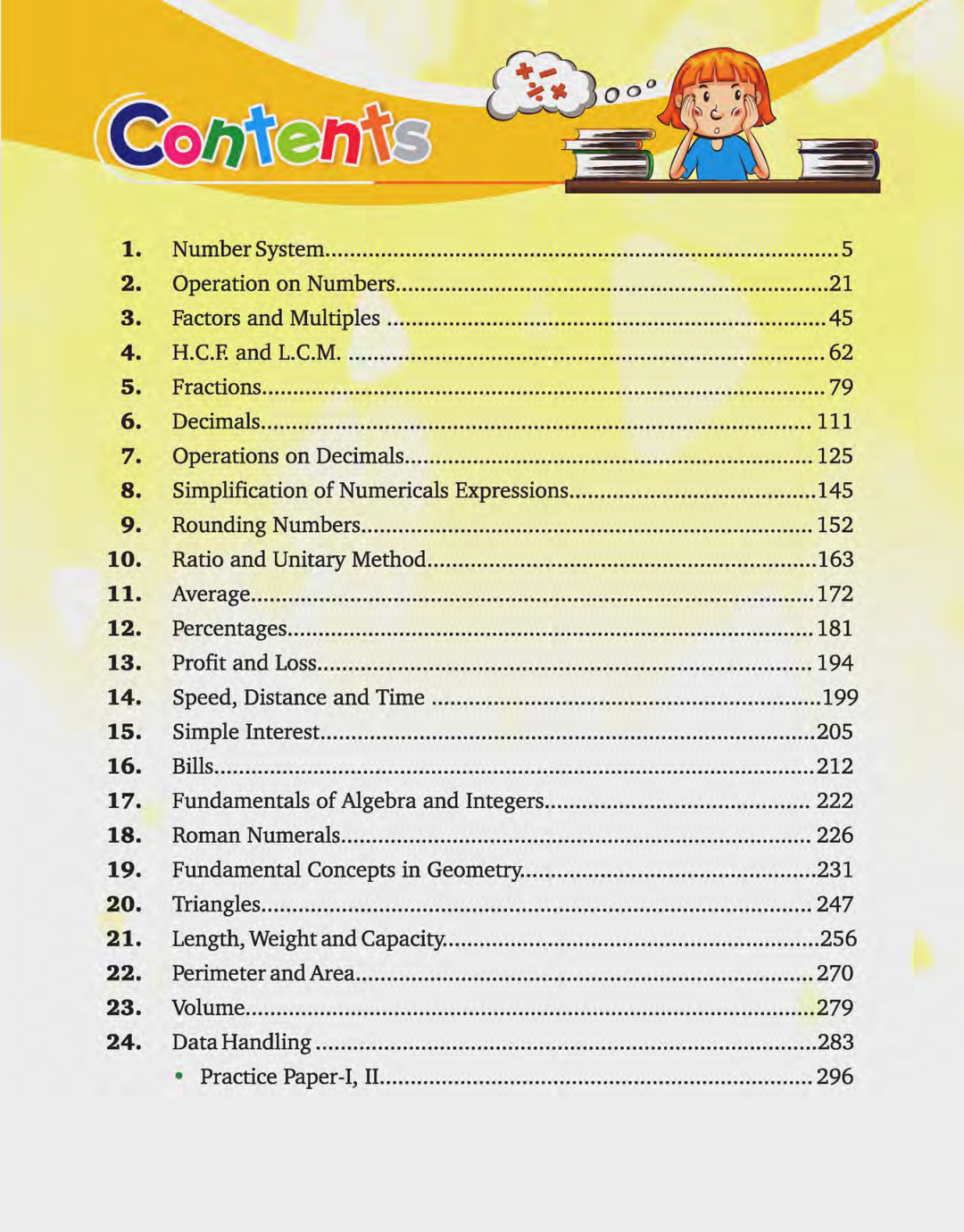 ICSE Mathematics For Class - V - Page 5
