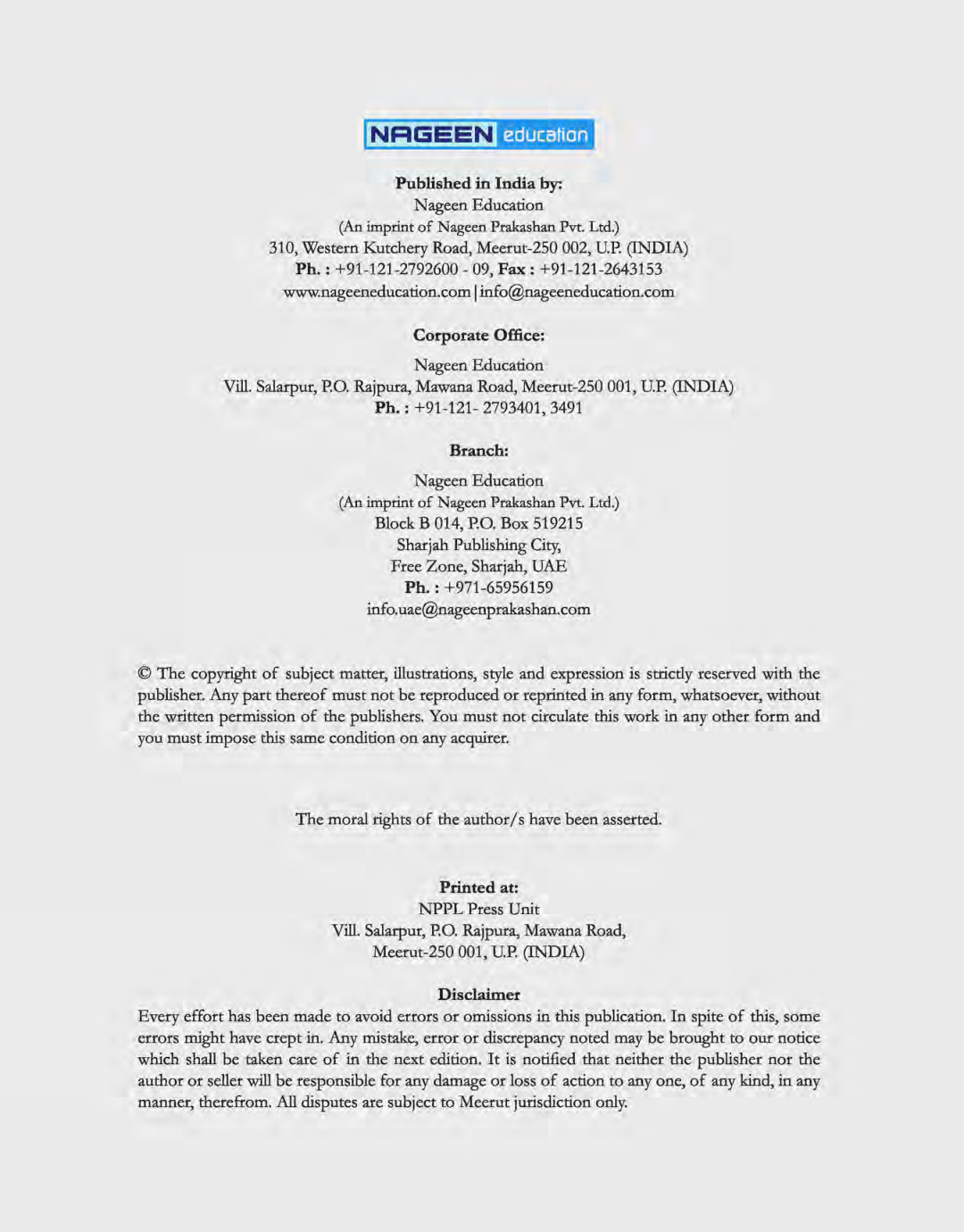 ICSE Mathematics For Class - III - Page 3