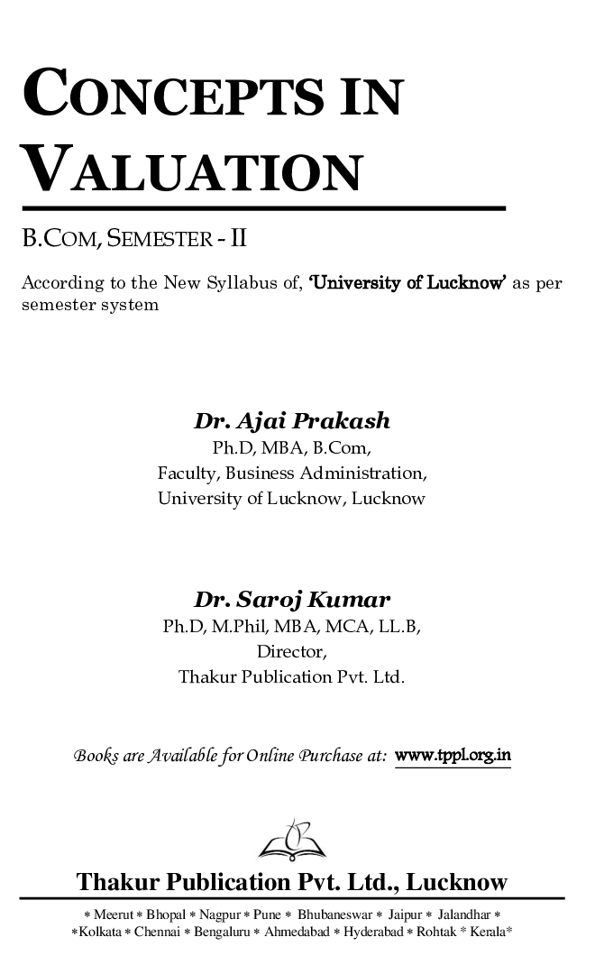 Concepts In Valuation - Page 2