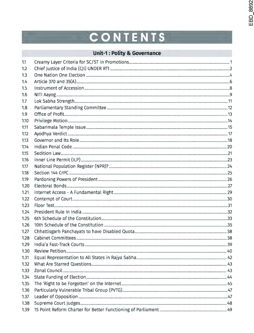 Disha 365 Current Affairs Analysis Vol. 1 For UPSC IAS/ IPS Prelim & Main Exams 2020 - Page 5