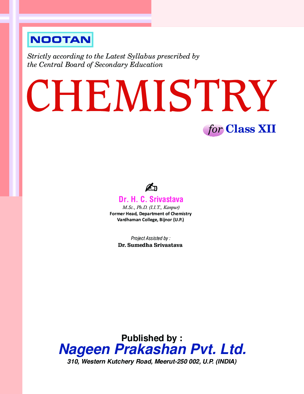 CBSE Chemistry For Class - XII - Page 4