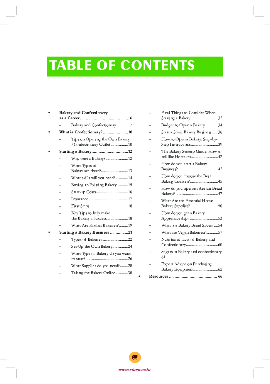 Bakery And Confectionery Startup - Page 3