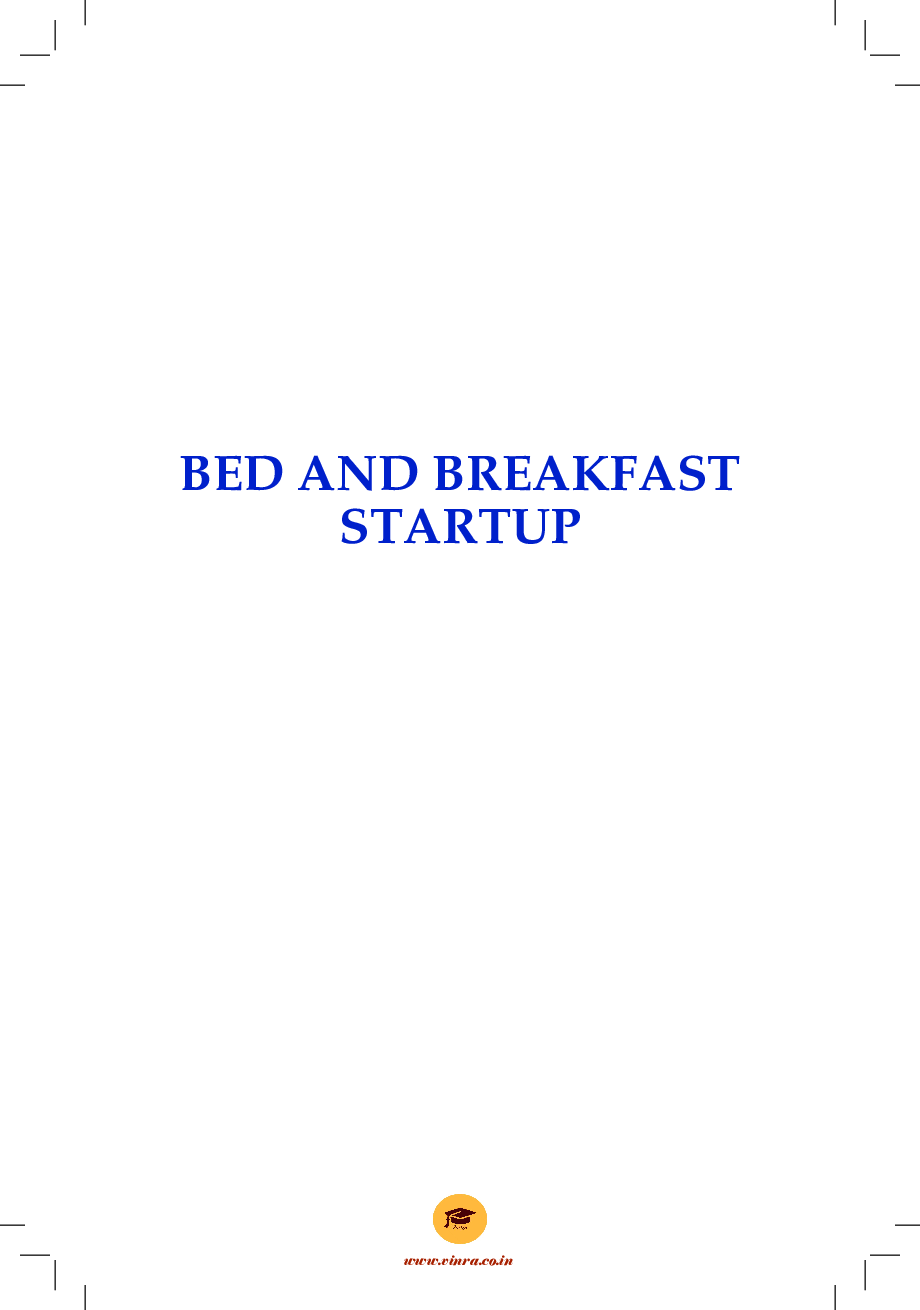 Bed And Breakfast Startup - Page 2