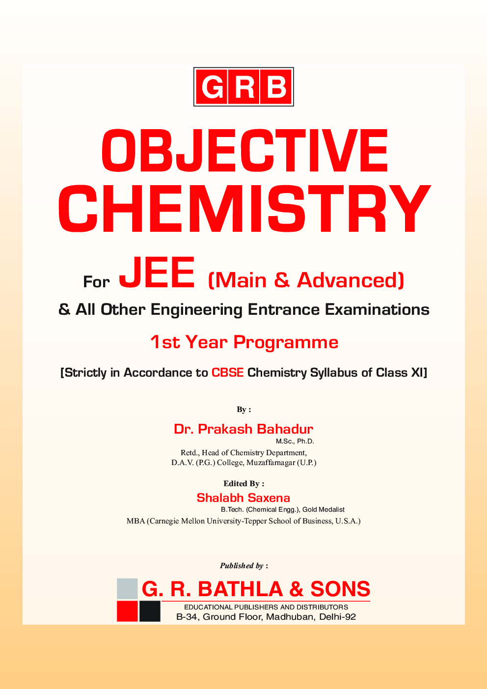 Objective Chemistry 1st Year Programme For JEE (Mains & Advanced) - Page 2
