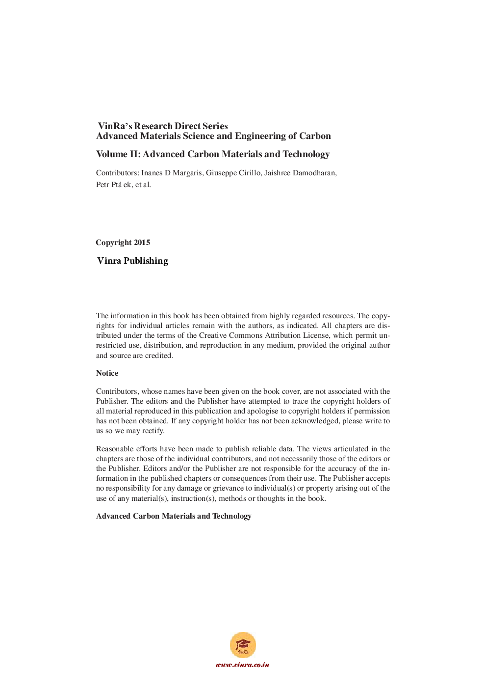 Advanced Carbon Materials And Technology Vol II - Page 5