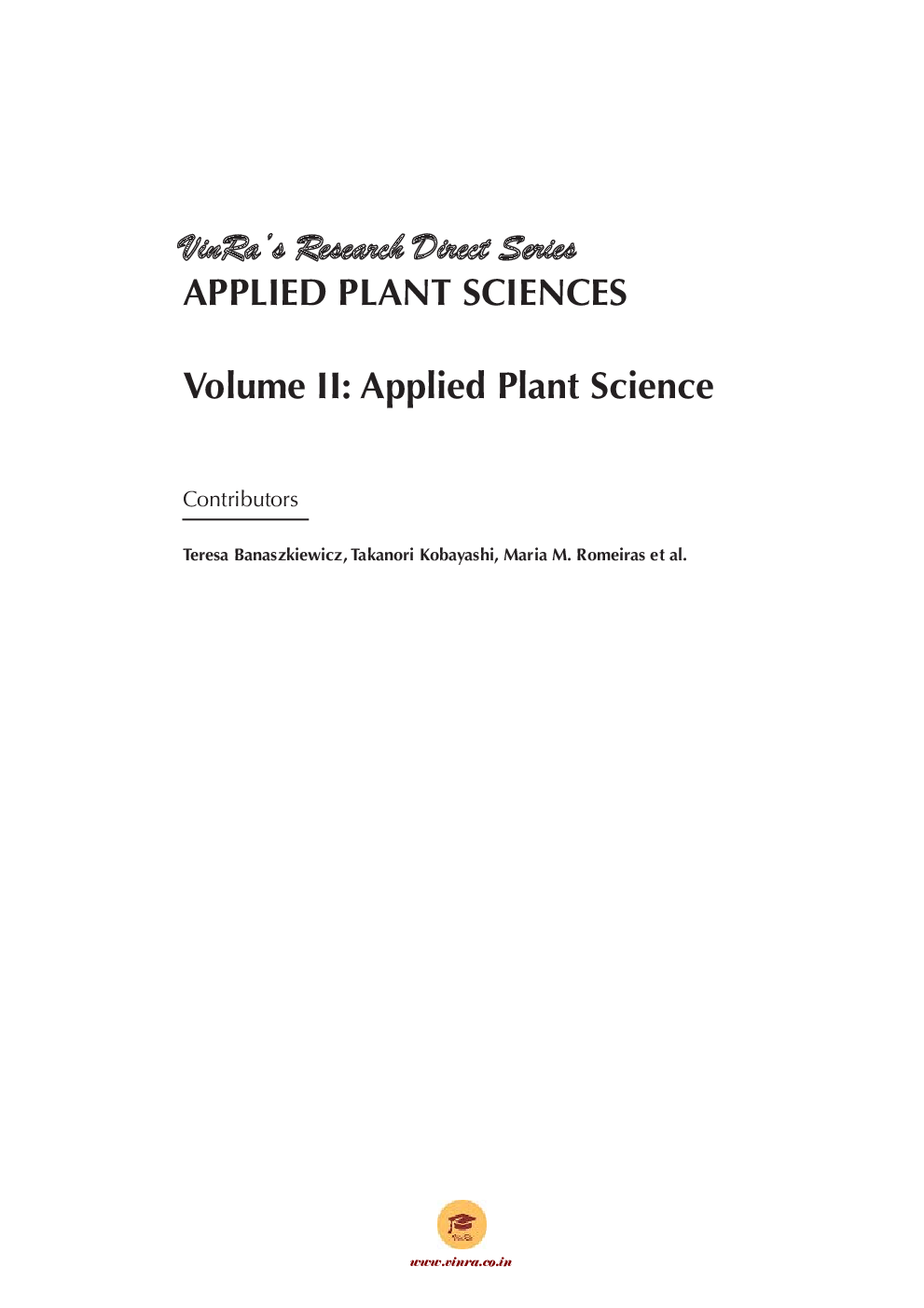 Applied Plant Science Vol II - Page 4