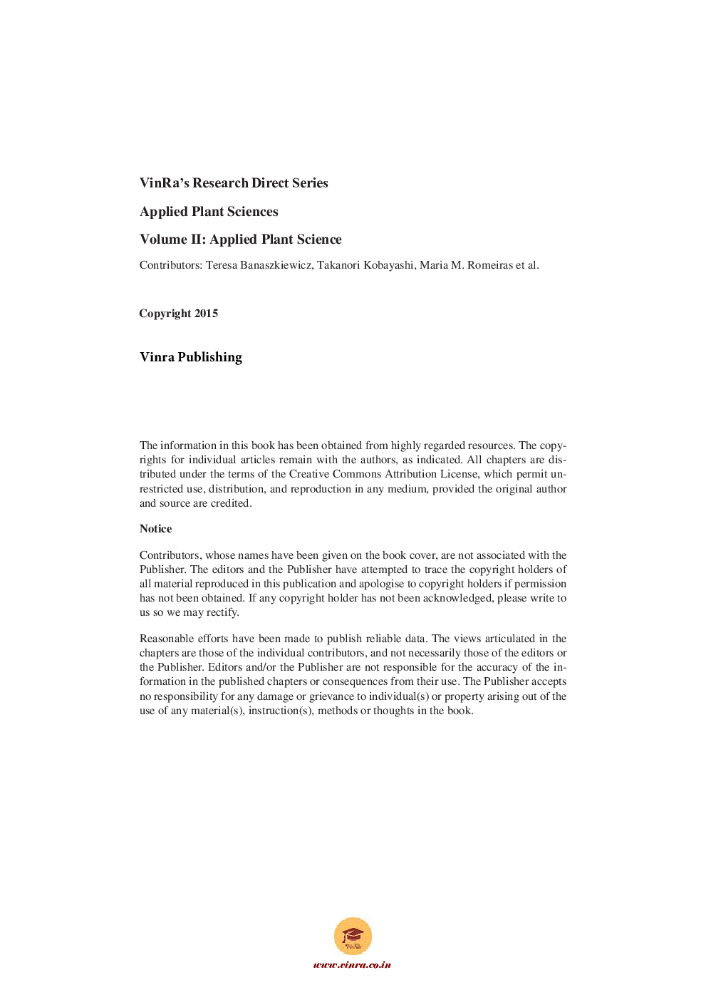 Applied Plant Science Vol II - Page 5