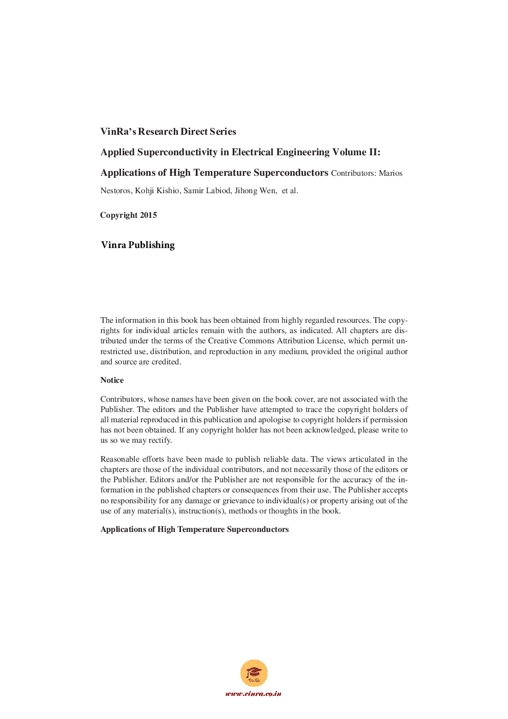 Applications of High Temperature Superconductors Vol II - Page 5