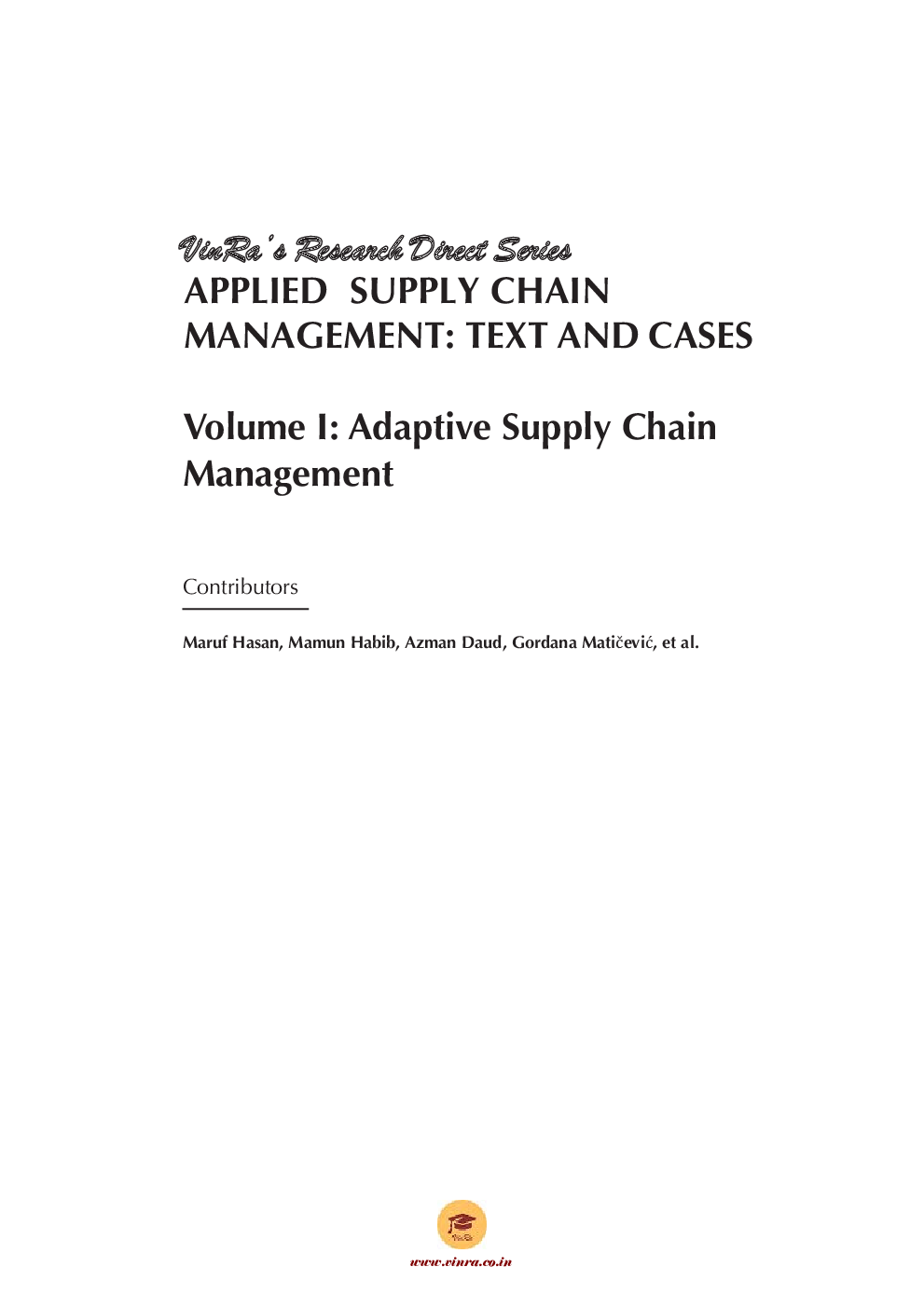 Adaptive Supply Chain Management Vol I - Page 4