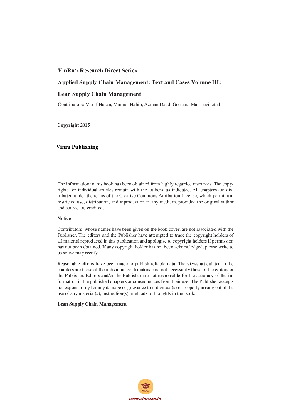 Lean Supply Chain Management Vol III - Page 5