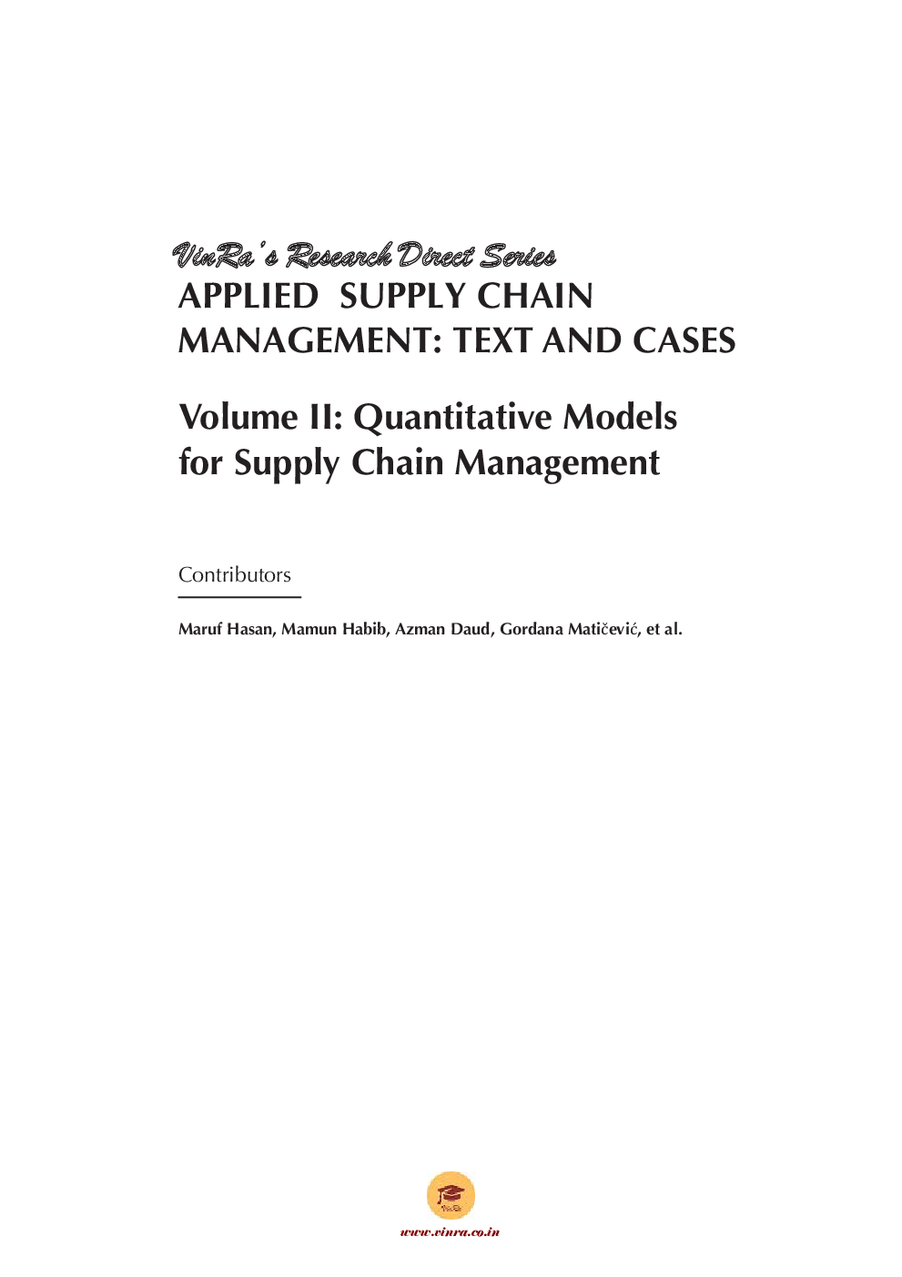 Quantitative Models for Supply Chain Management Vol II - Page 4