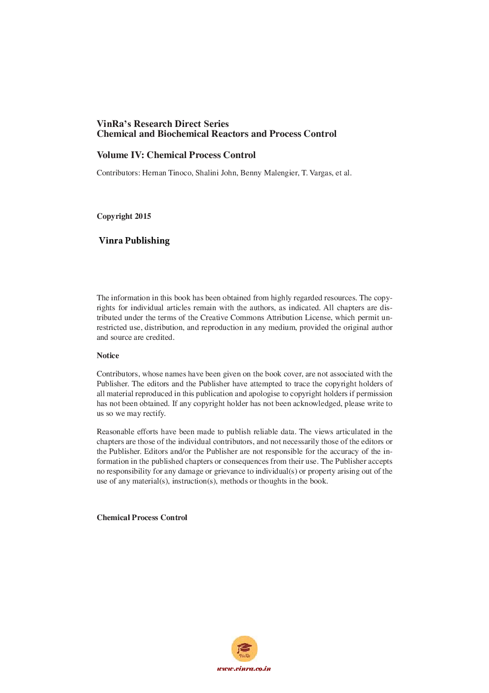 Chemical Process Control Vol IV - Page 5