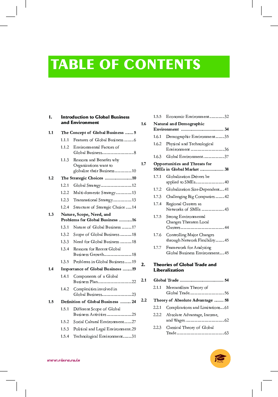 Business Strategies For A Global Environment - Page 4