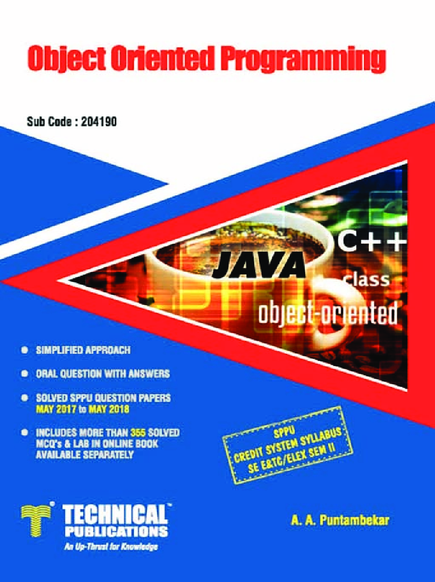Download SPPU Object Oriented Programming 15 Course PDF Online by A. A