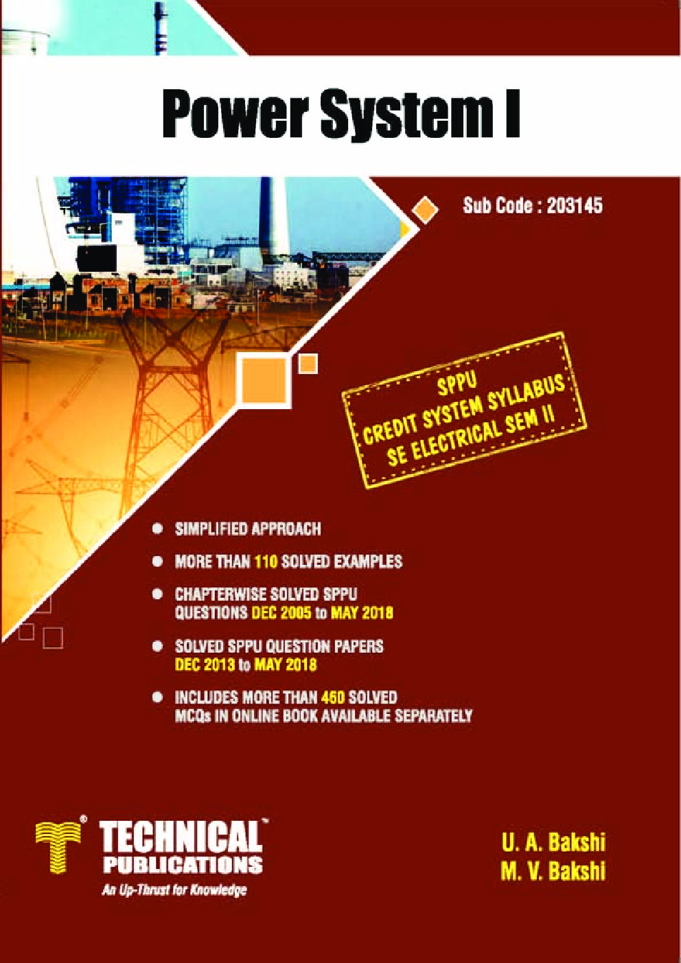 Download Power System I For SPPU 15 Course SE II Electrical 203145 By U A Bakshi M V 