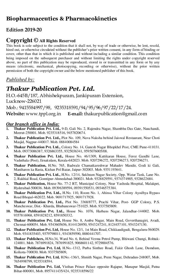Biopharmaceutics And Pharmacokinetics - Page 3